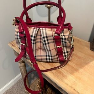 Burberry Haymarket Red